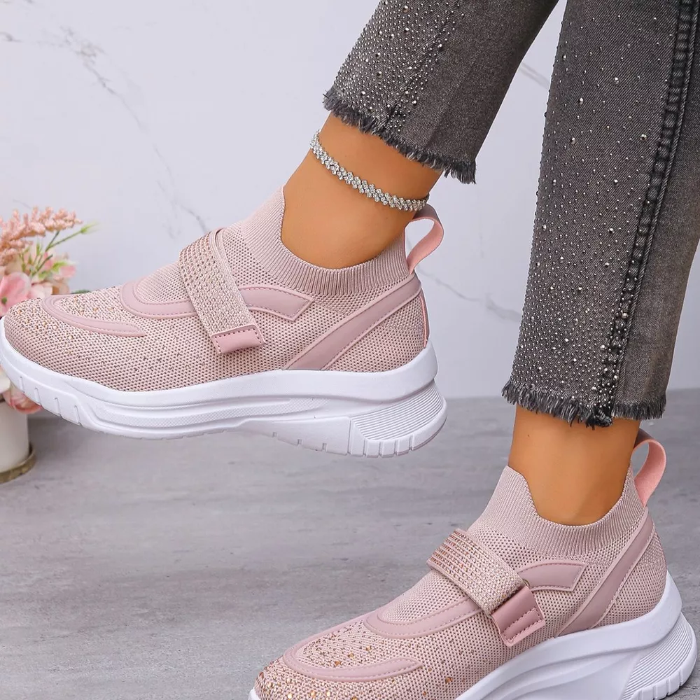 Round Toe Mesh Sneakers, image 7