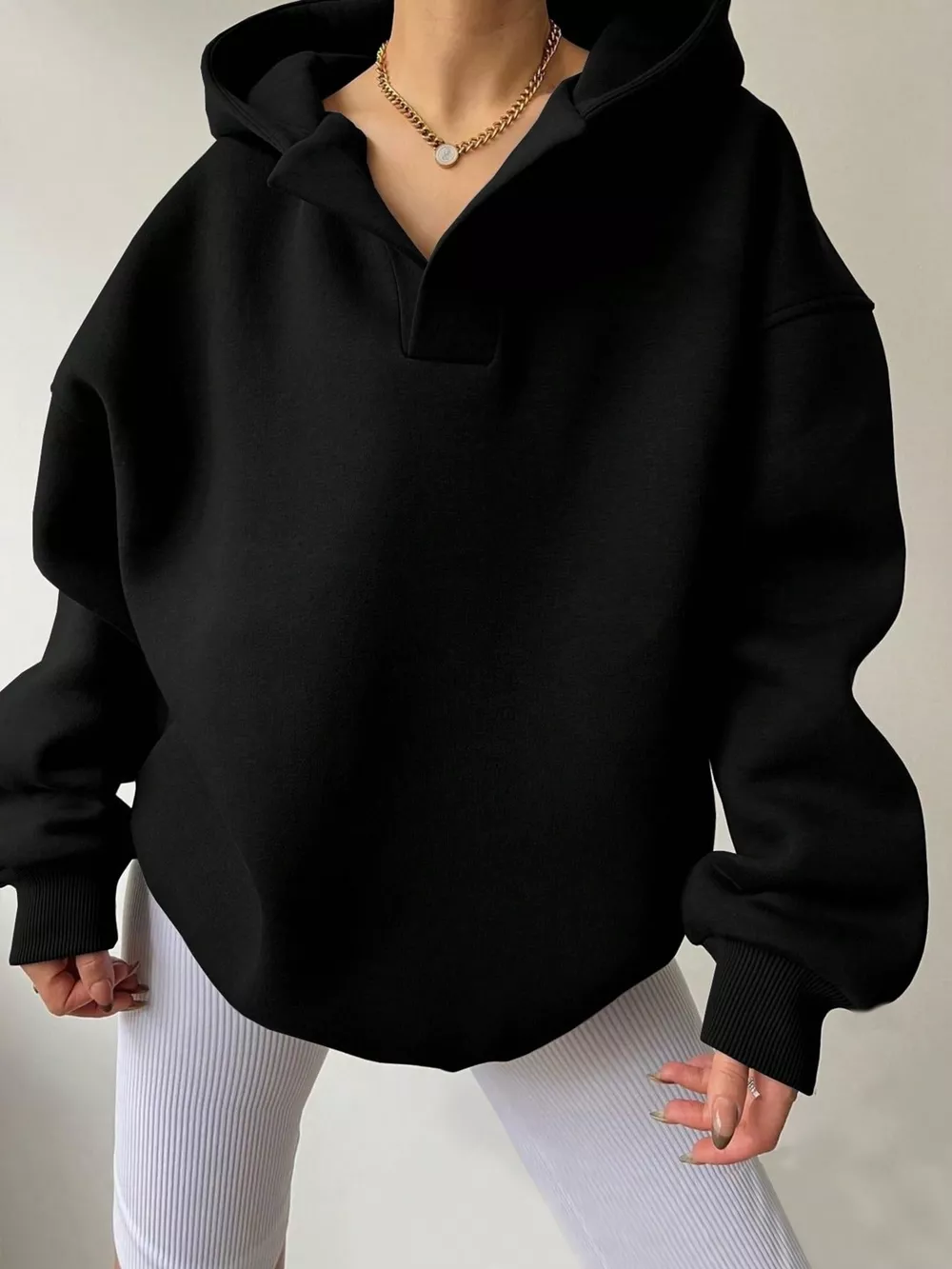 Dropped Shoulder Long Sleeve Sweatshirt