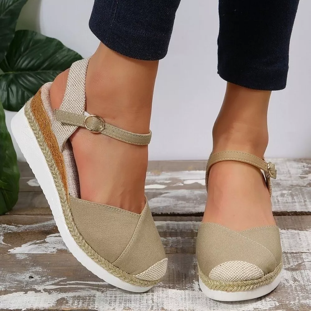 Color Block Wedge Sandals, image 2