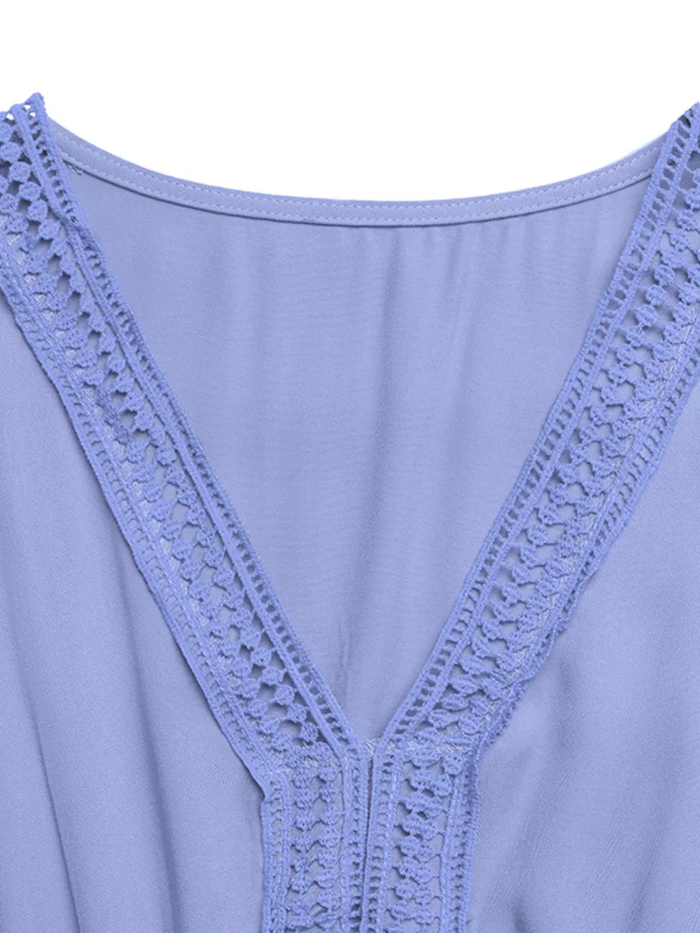 V-Neck Short Sleeve Tiered Maxi Dress, image 2