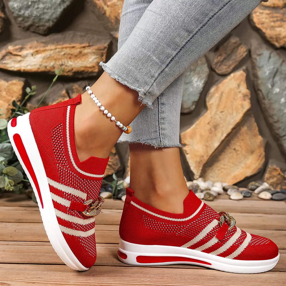 Round Toe Mesh Slip-Ons, image 11
