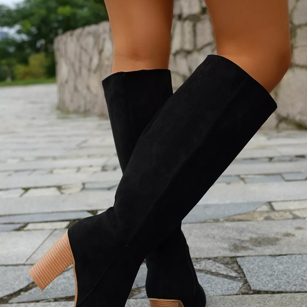 Point Toe Block Heels Boots, image 5