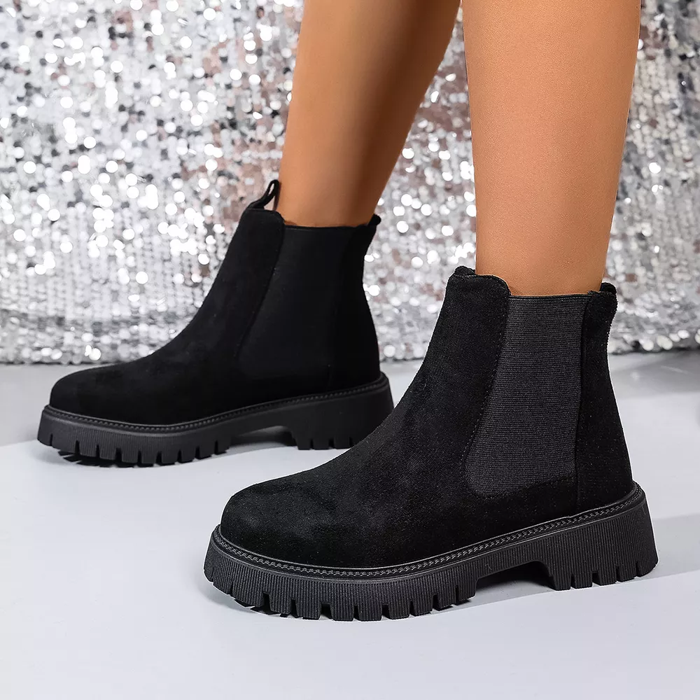 Elastic Side Panels Ankle Boots, image 6