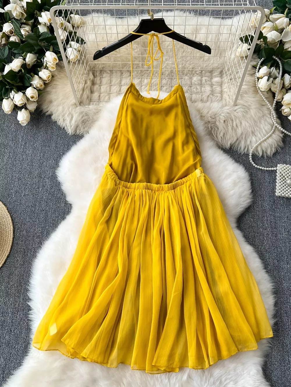 Backless Halter Neck Dress, image 3
