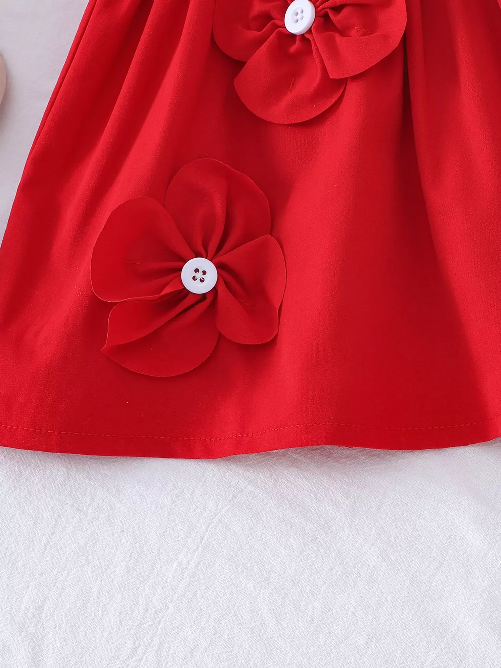 Children's Flower Ruffle Sleeve Dress, image 4