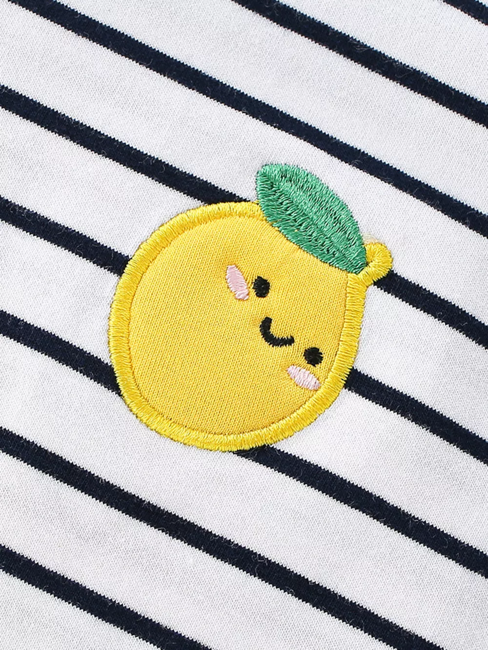 Children's Lemon Striped Ruffle Sleeve T-Shirt, image 3