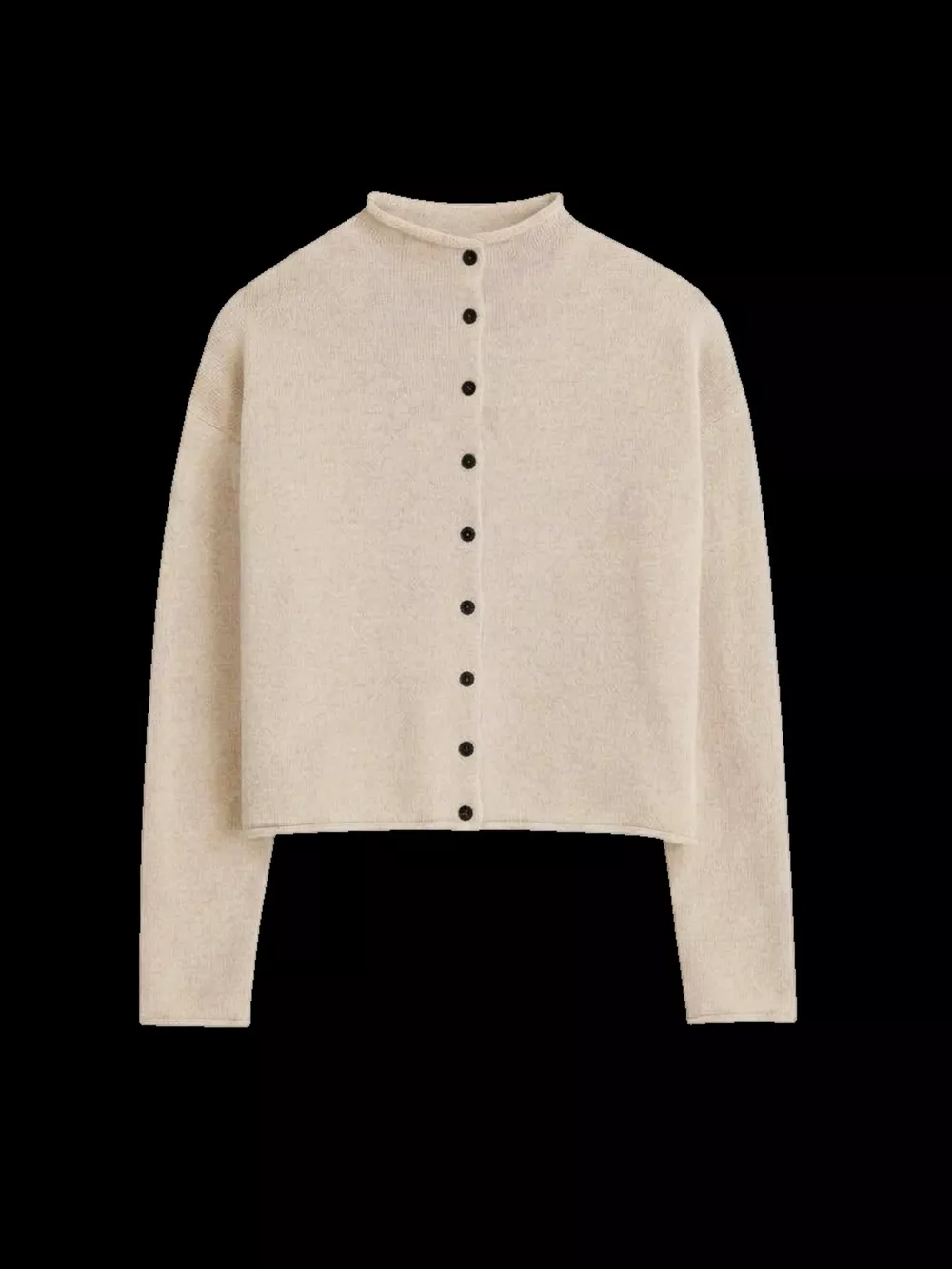Mock Neck Button-Down Knit Cardigan, image 14