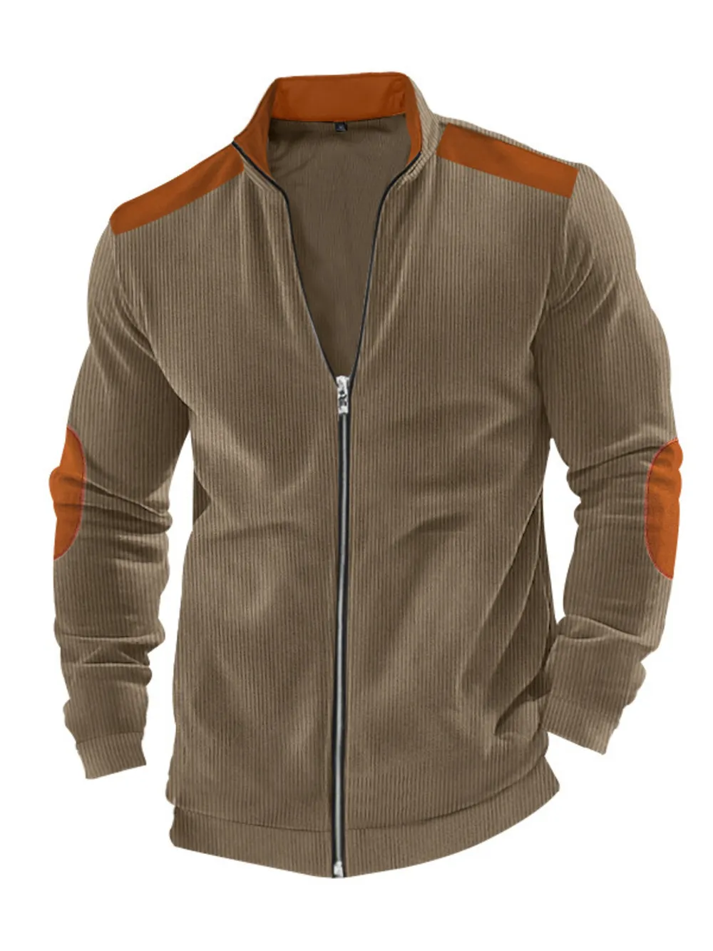 Men's Full Size Zip Up Long Sleeve Jacket Plus Size, image 11