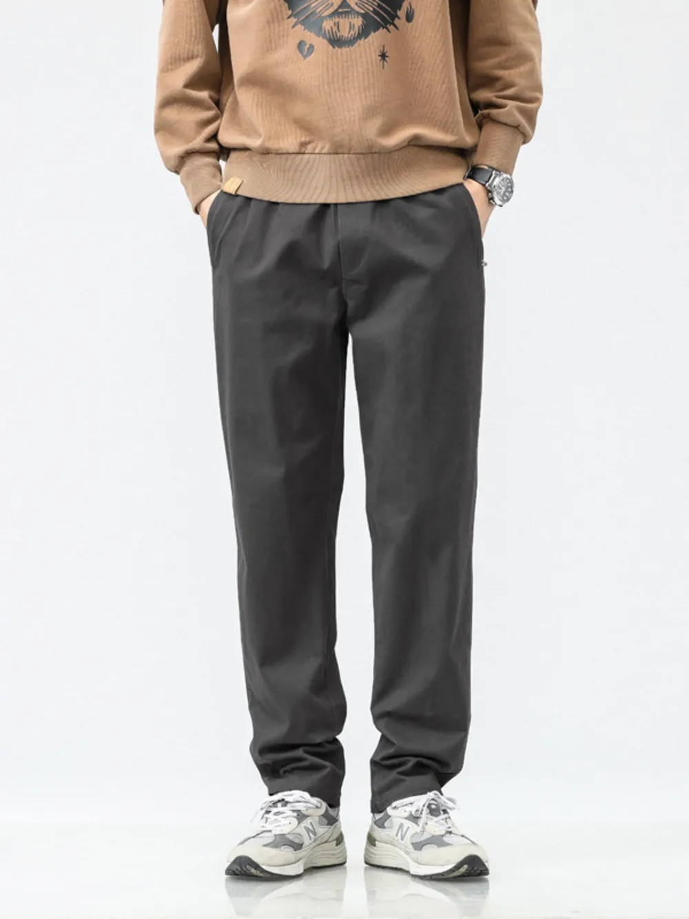Men's Plus Size Relaxed Fit Casual Pants, image 3