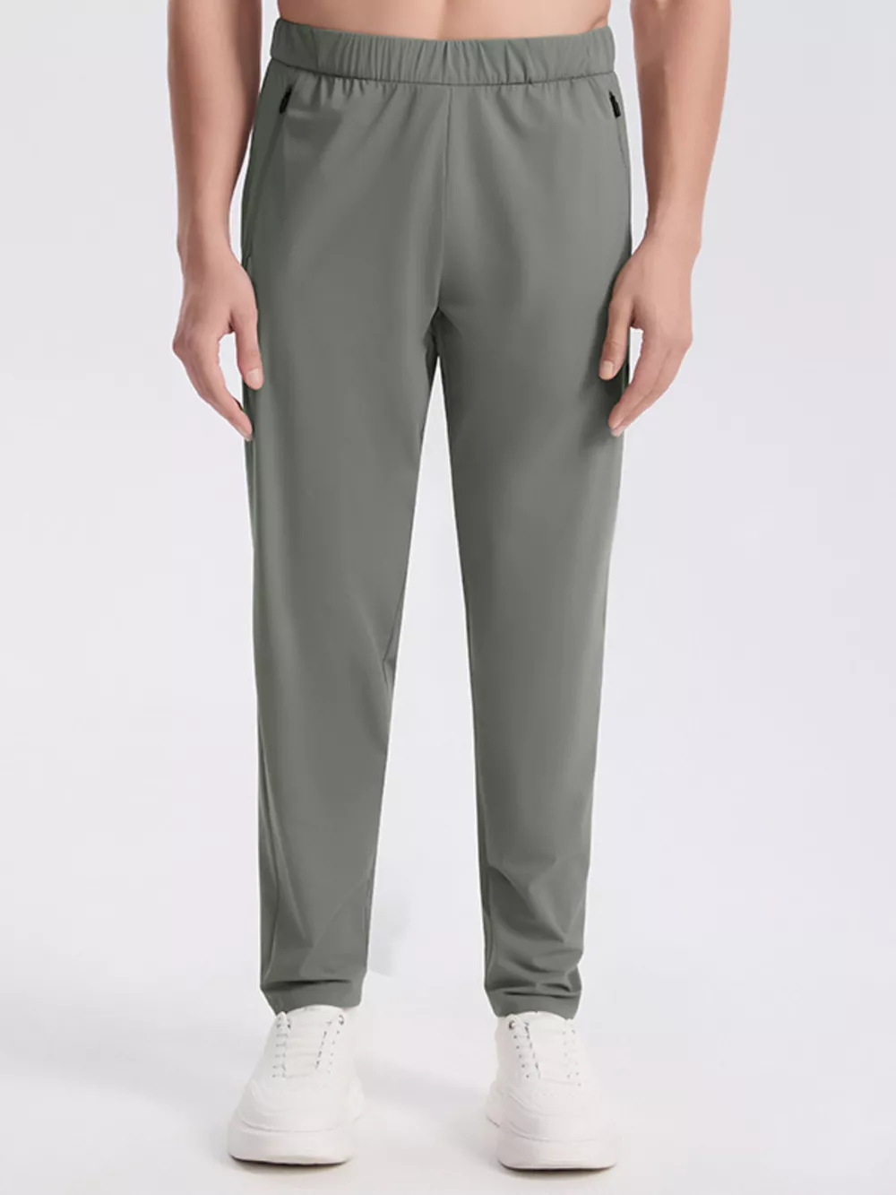 Men's Plus Size Elastic Waistband Active Joggers with Pockets, image 2