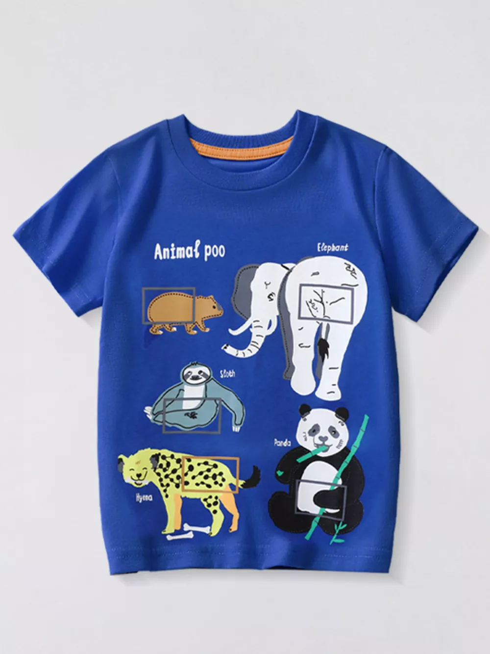 Children's Animal Graphic Short Sleeve T-Shirt