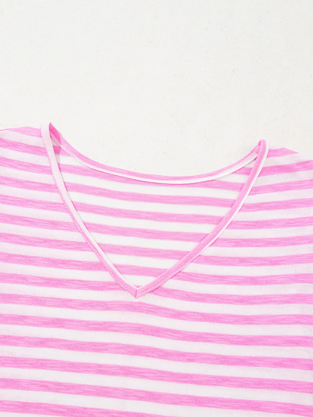 Striped V-Neck T-Shirt, image 4