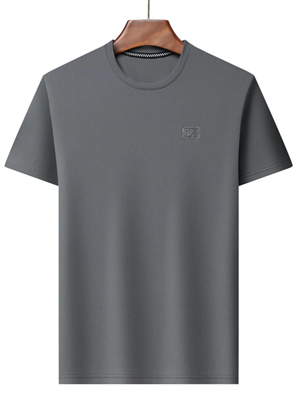 Men's Plus Size Round Neck Short Sleeve T-Shirt, image 5