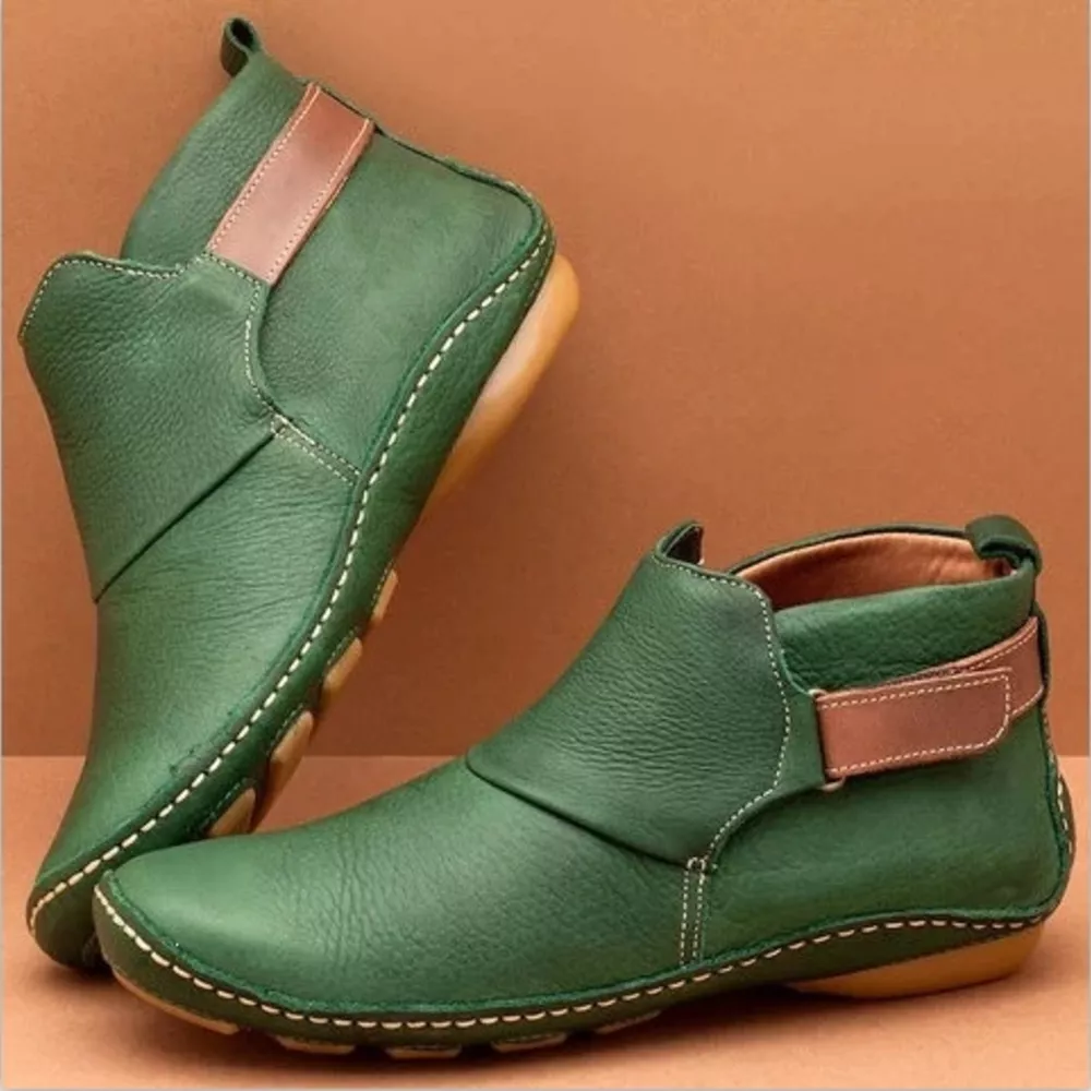 Contrast Strap Detail Ankle Boots, image 3