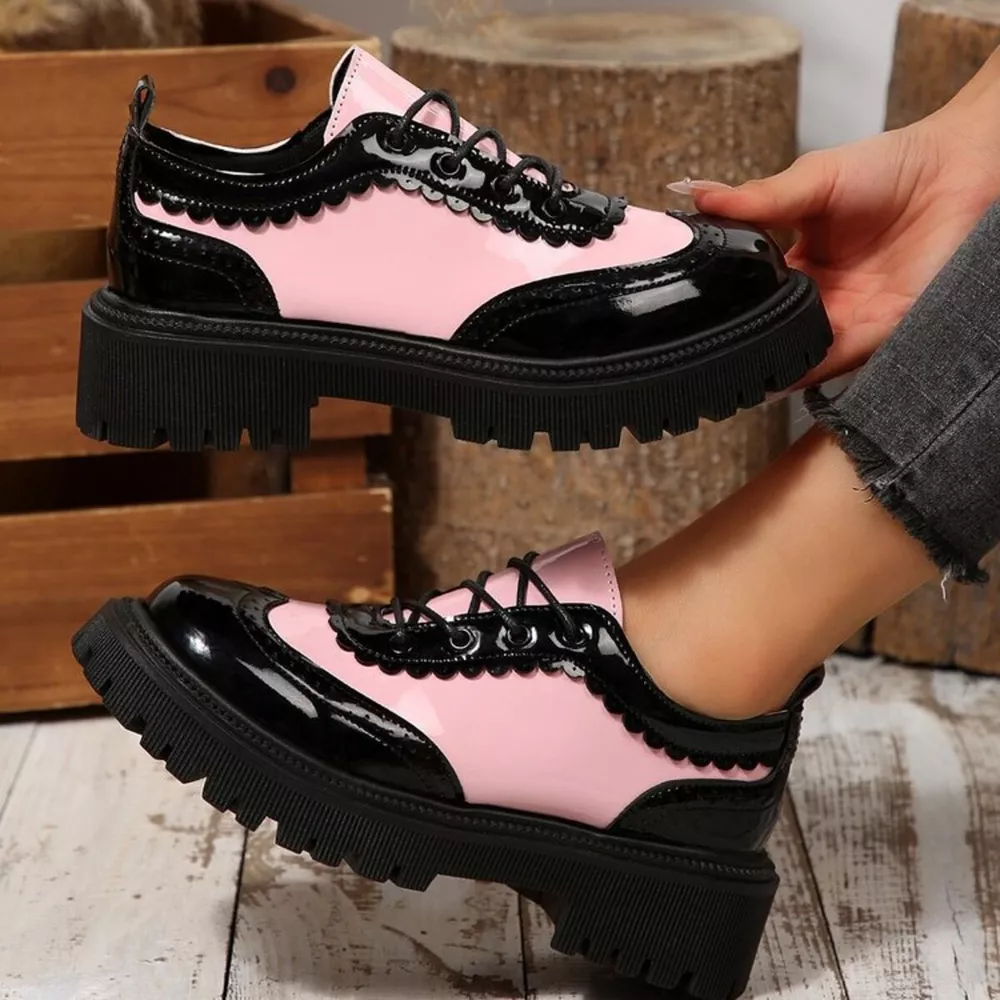 Round Toe Platform Loafers, image 7