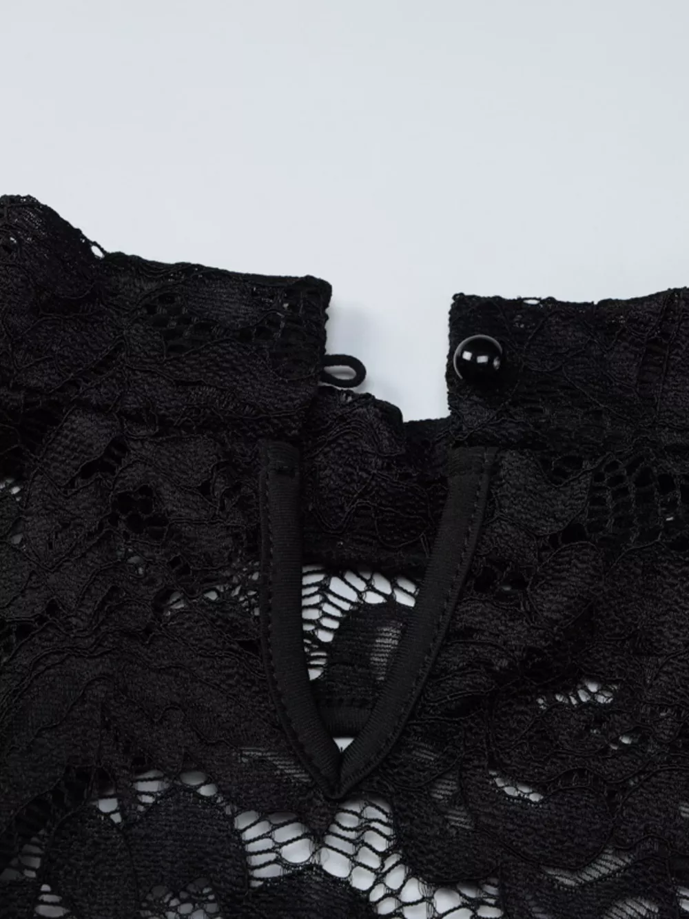 Lace Cut-out Long Sleeve Mini Dress, image 11