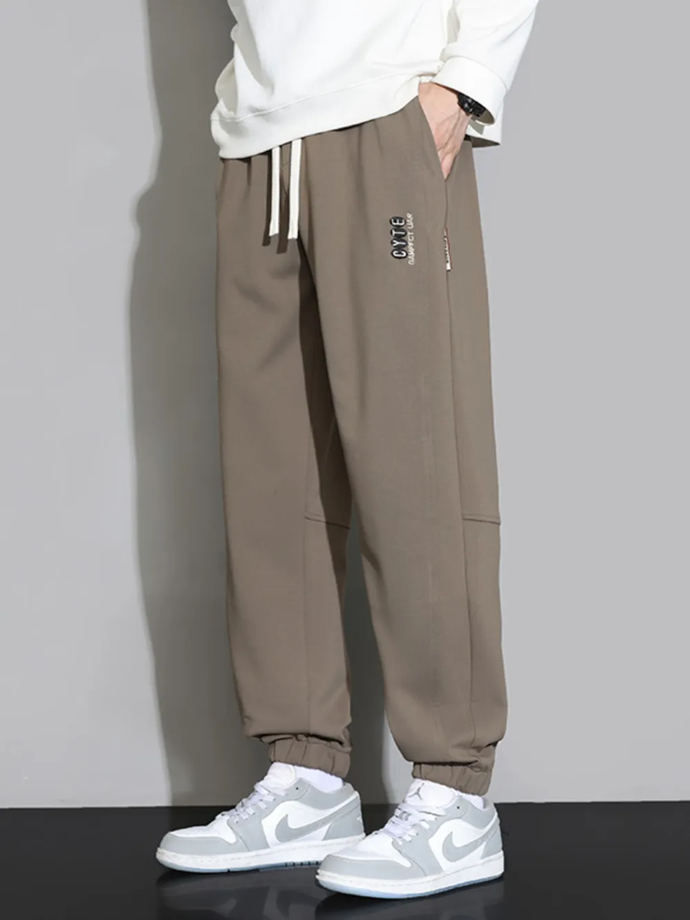 Men's Plus Size Casual Jogger Pants with Drawstring, image 7
