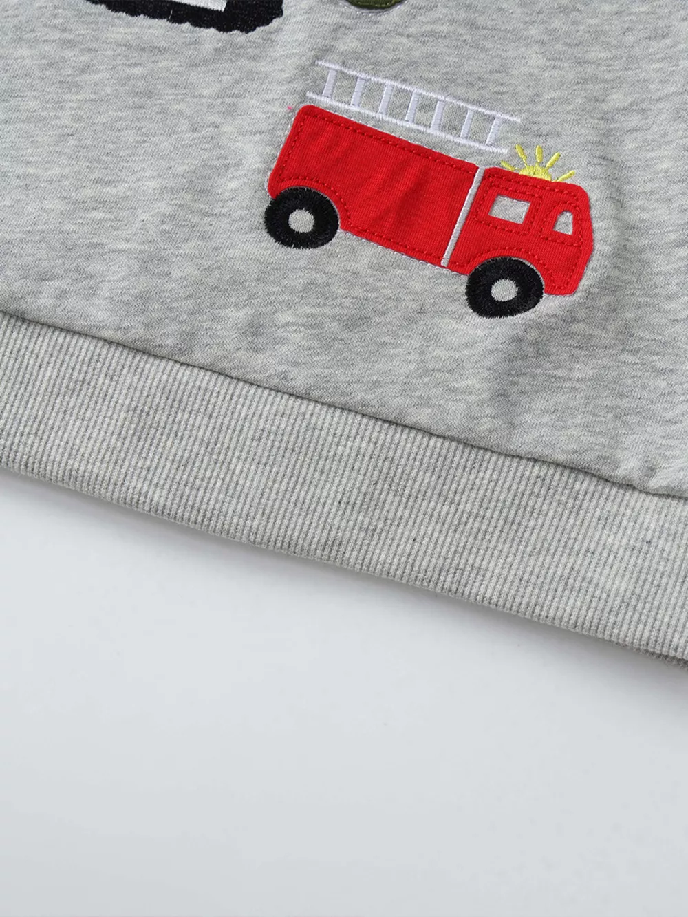 Children's Cartoon Vehicle Graphic Crew Neck Sweatshirt, image 5