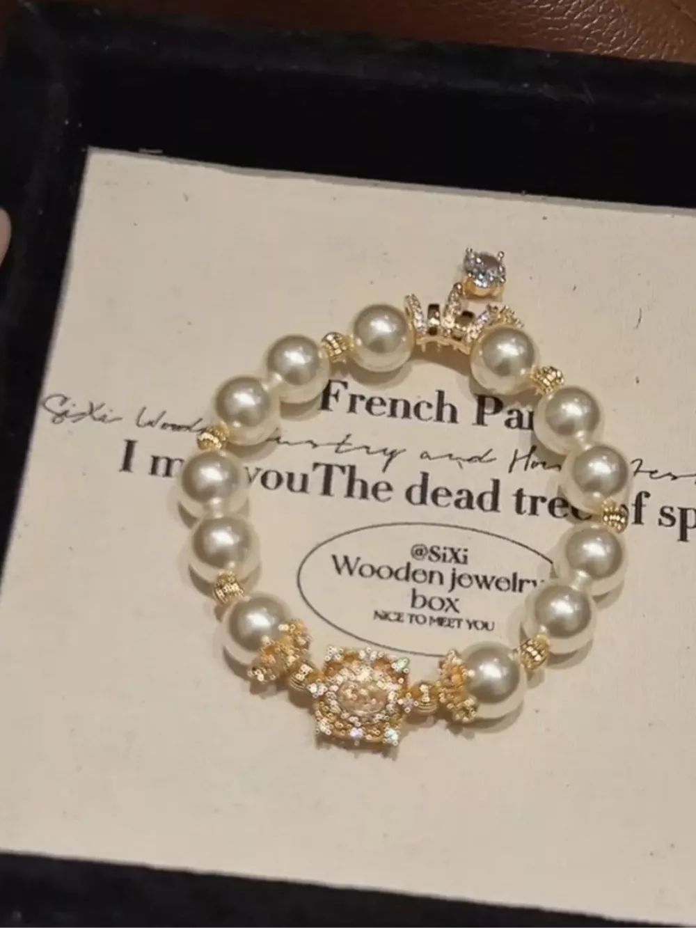 18K Gold-Plated Pearl Bracelet, image 4