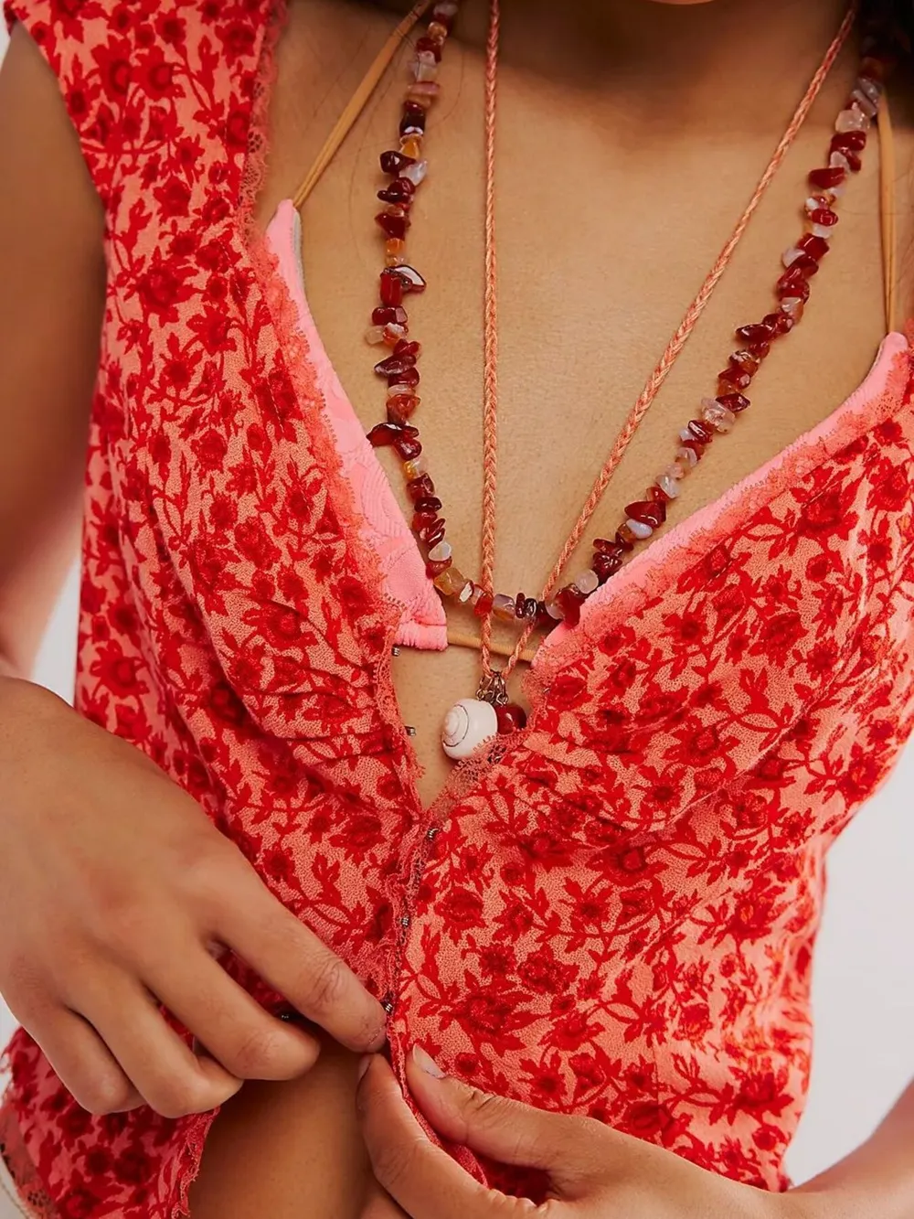 Floral Print Cap Sleeve Cropped Top, image 6