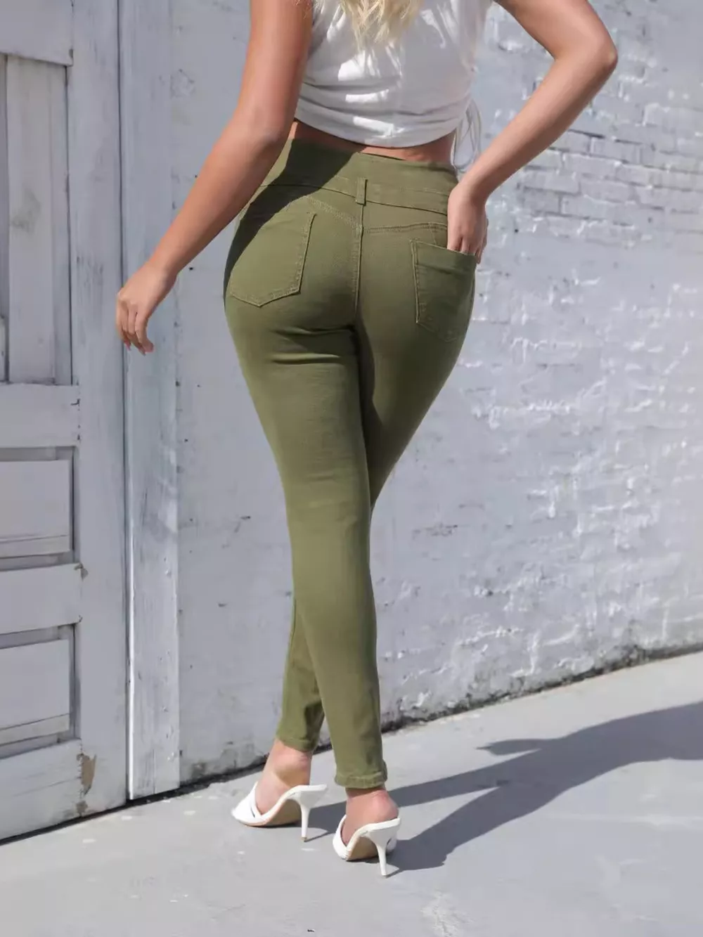 High-Waisted Skinny Jeans, image 6