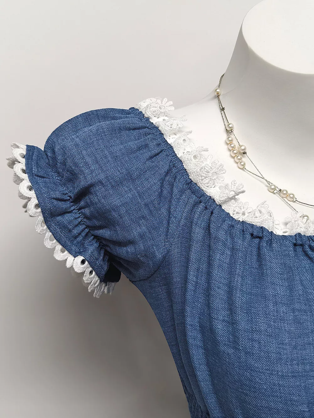 Smocked Short Sleeve Blouse, image 8