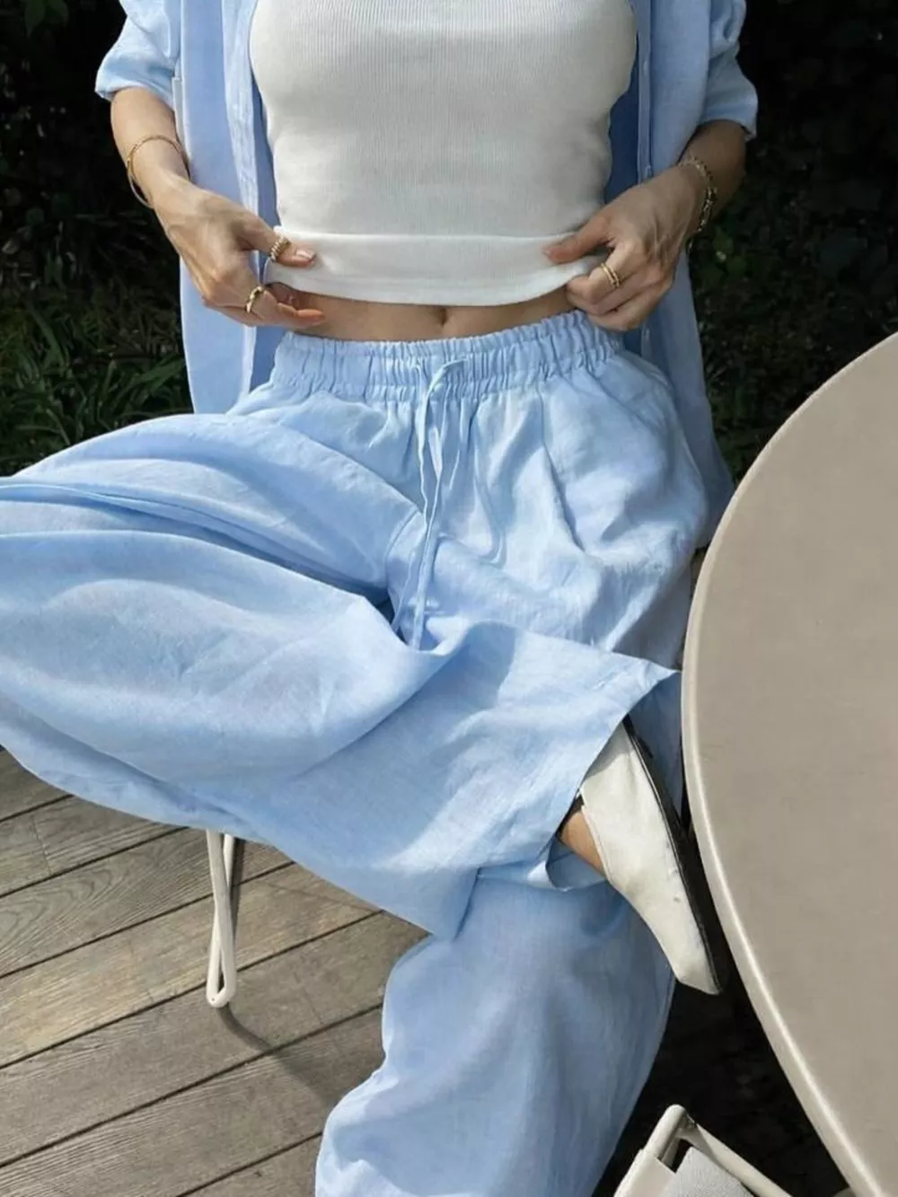 Button Up Long Sleeve Shirt and Pants Set, image 9