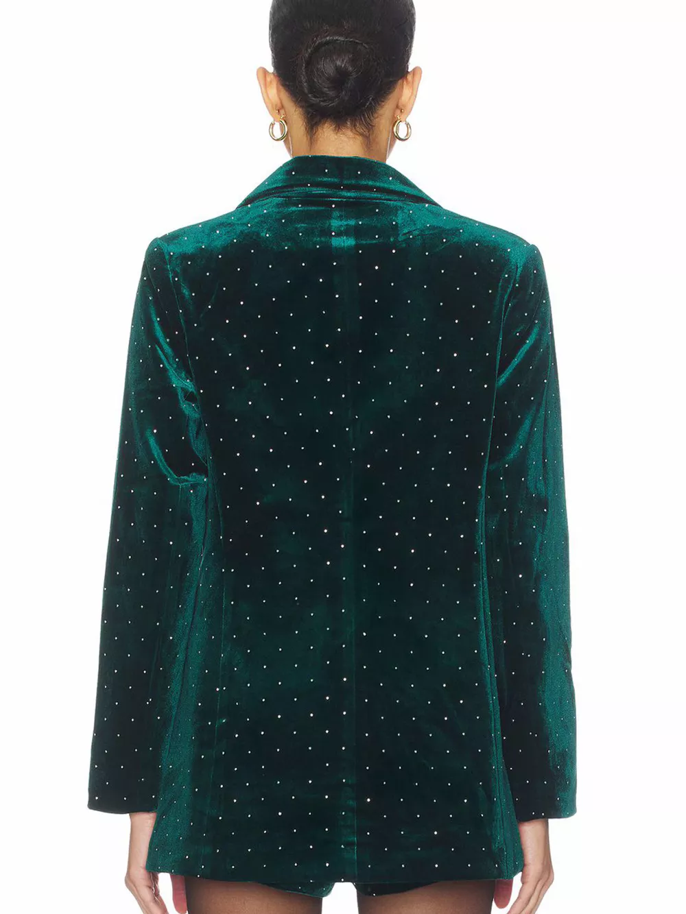 Rhinestone Embellished Single-Breasted Blazer, image 7