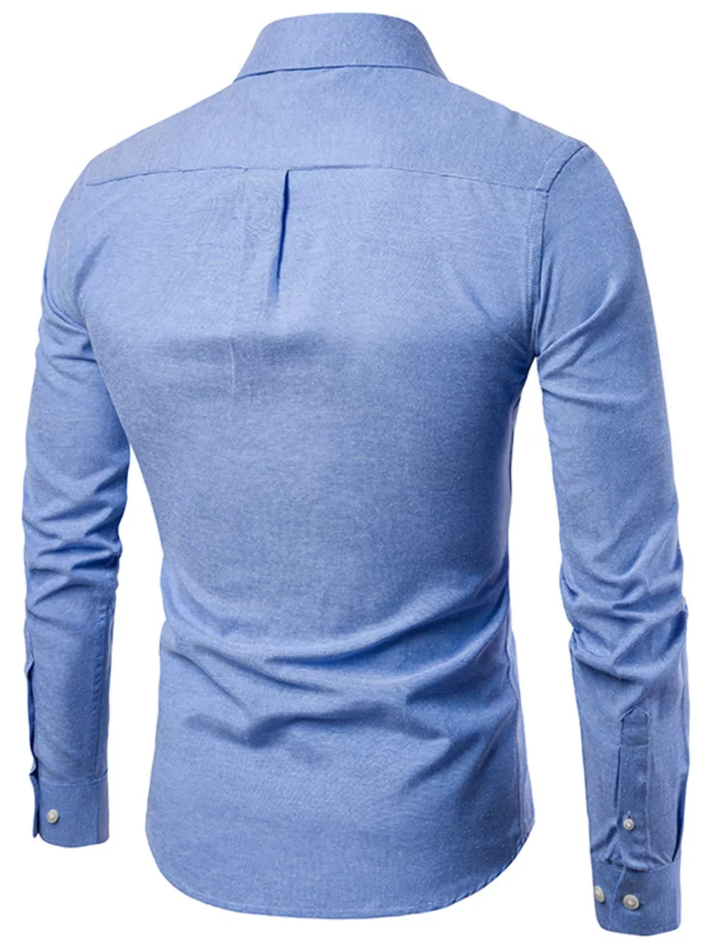 Men's Plus Size Slim Fit Long Sleeve Button-Down Shirt, image 10