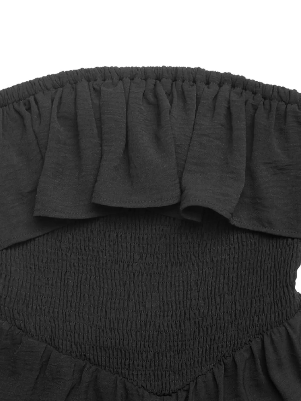 Ruffled Smocked Tube Romper, image 4