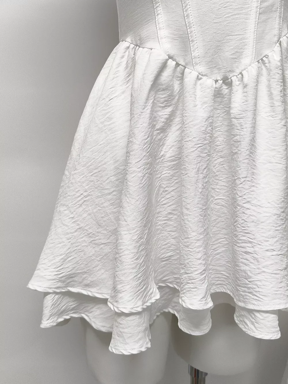 Ruffle Trimmed Layered Mini Dress, image 6