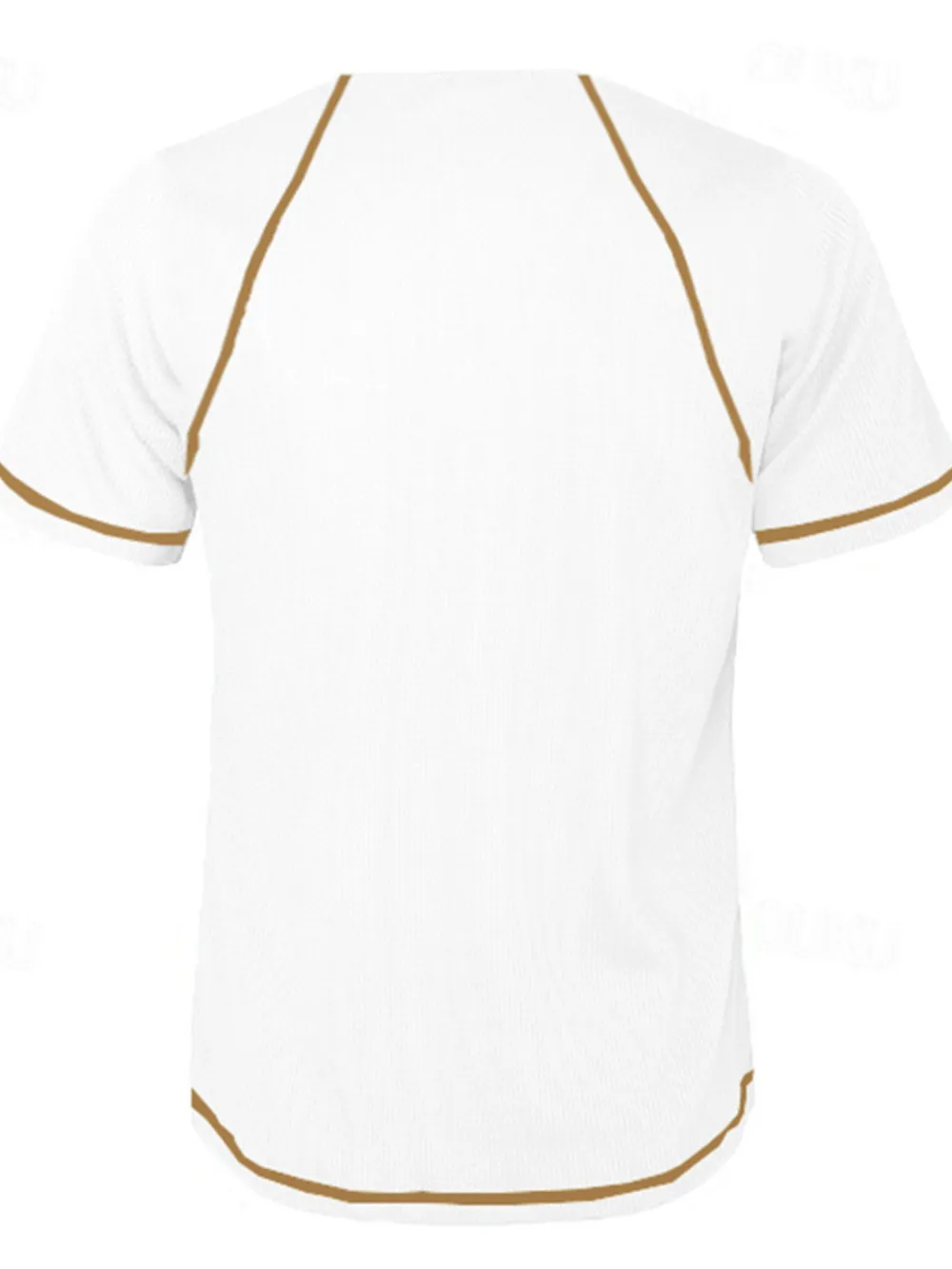 Men's Full Size Button Detail Short Sleeve T-Shirt Plus Size, image 4
