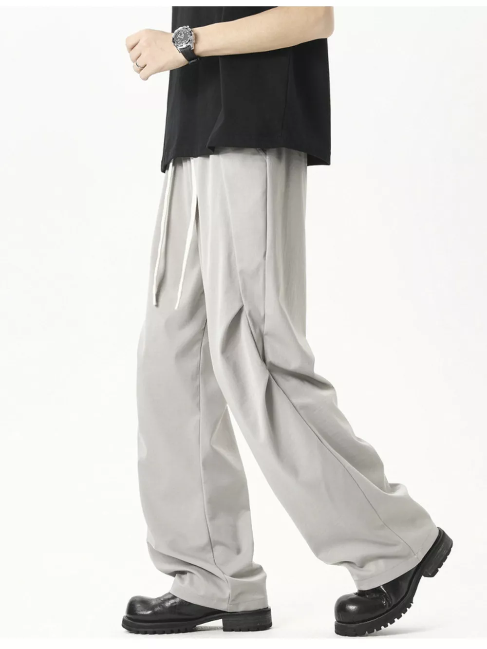 Men's Plus Size Loose Fit Drawstring Pants, image 4