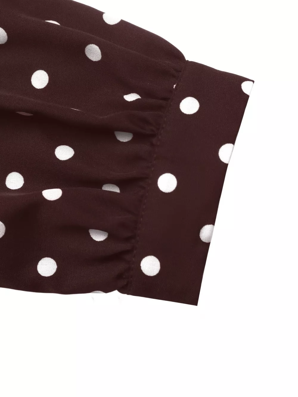 Polka Dot Long Sleeve Shirt Dress, image 12