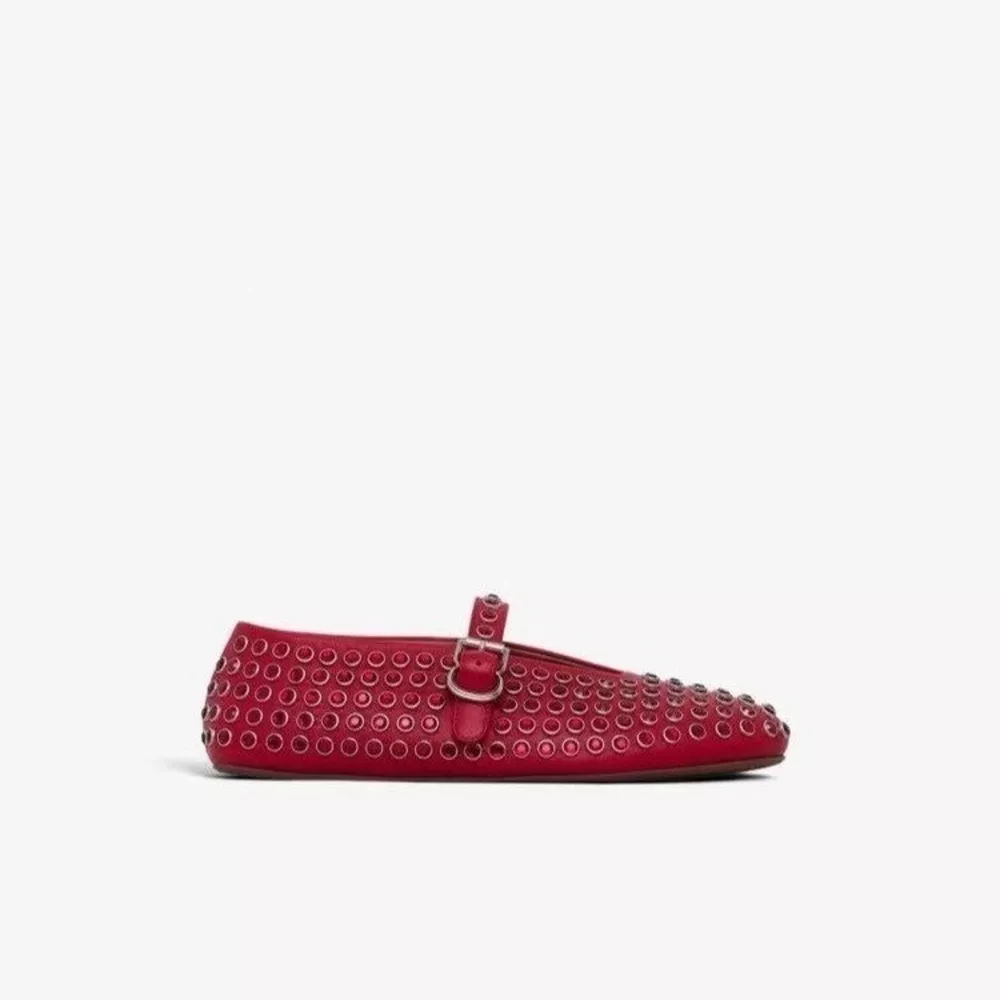 Studded Round Toe Slip-Ons, image 9