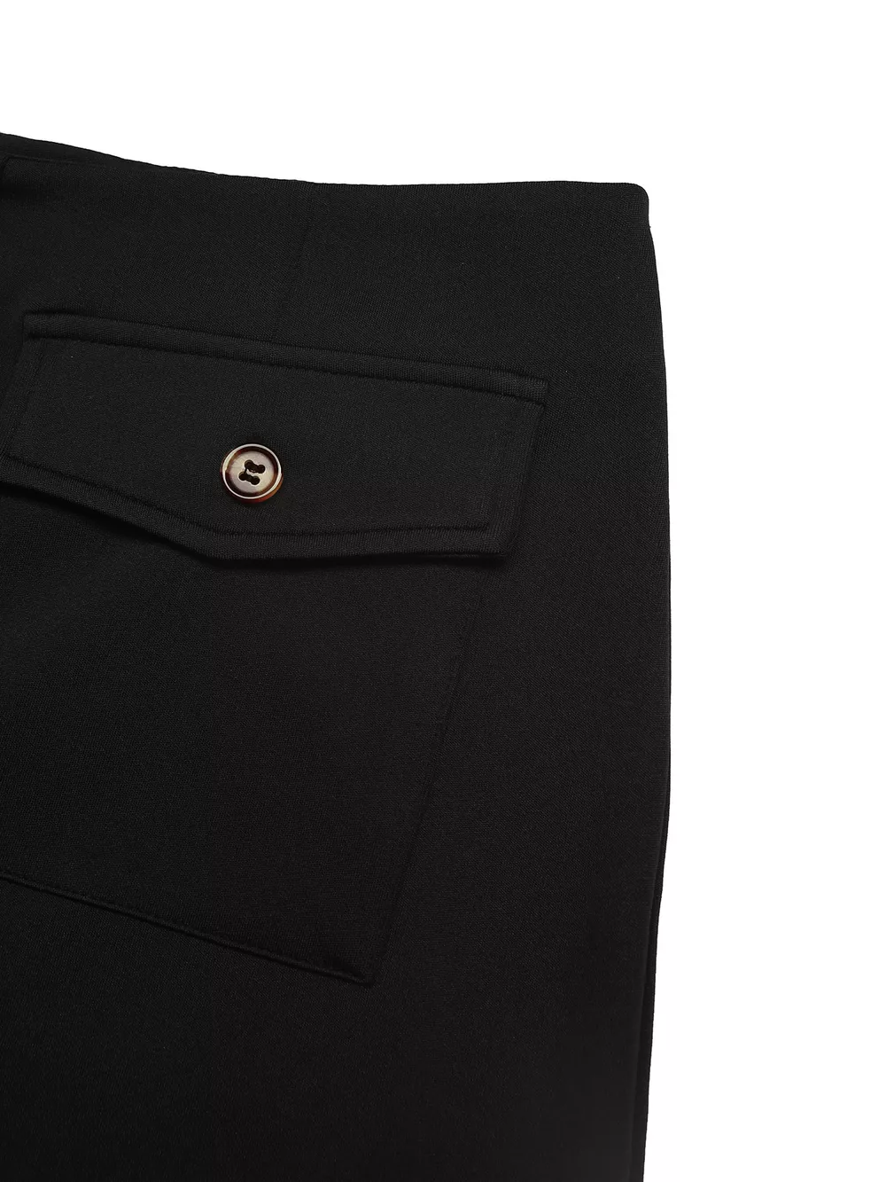 Button-Front Pocketed Midi Skirt, image 3