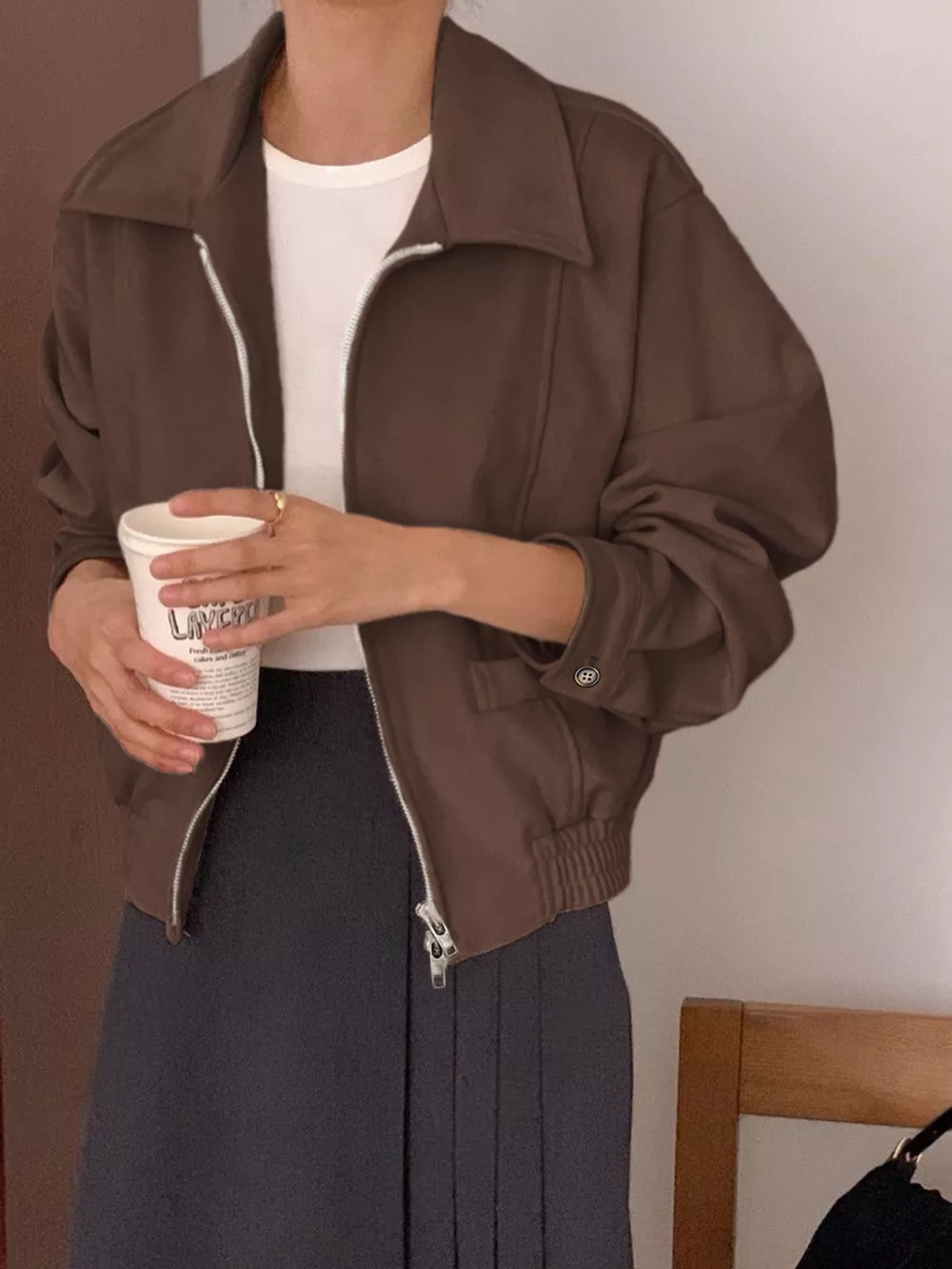 Zip Up Long Sleeve Jacket, image 3