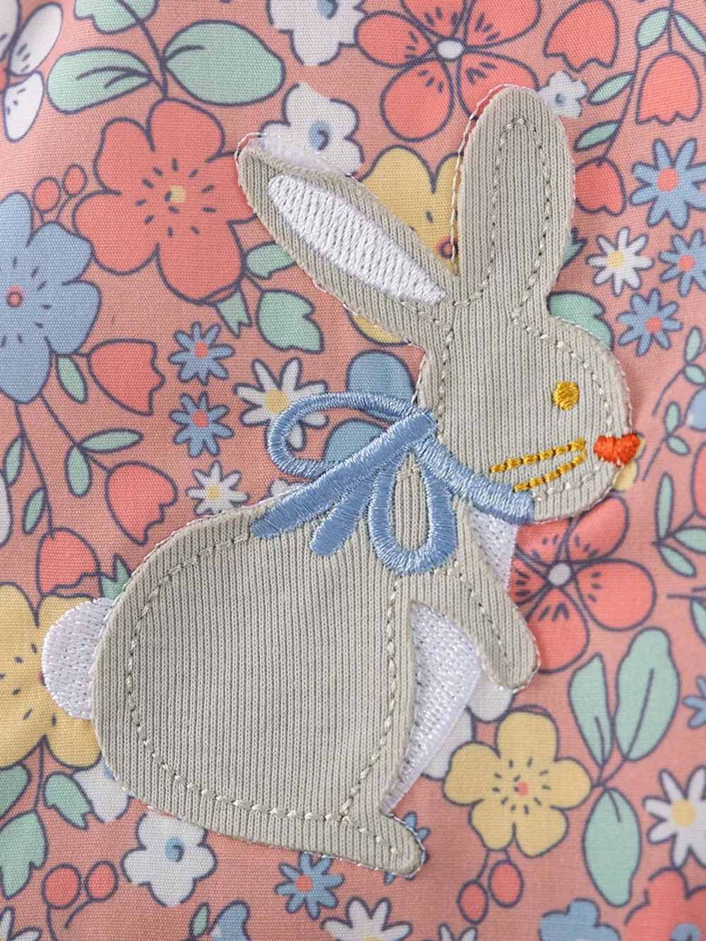 Children's Floral Bunny Print Top & Capri Leggings Set, image 4