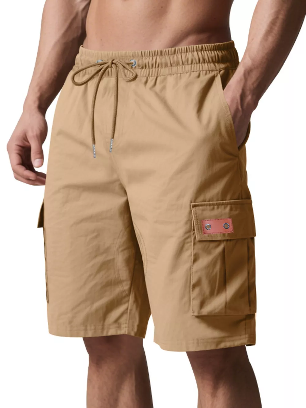 Men's Full Size Cargo Shorts with Drawstring Plus Size, image 18