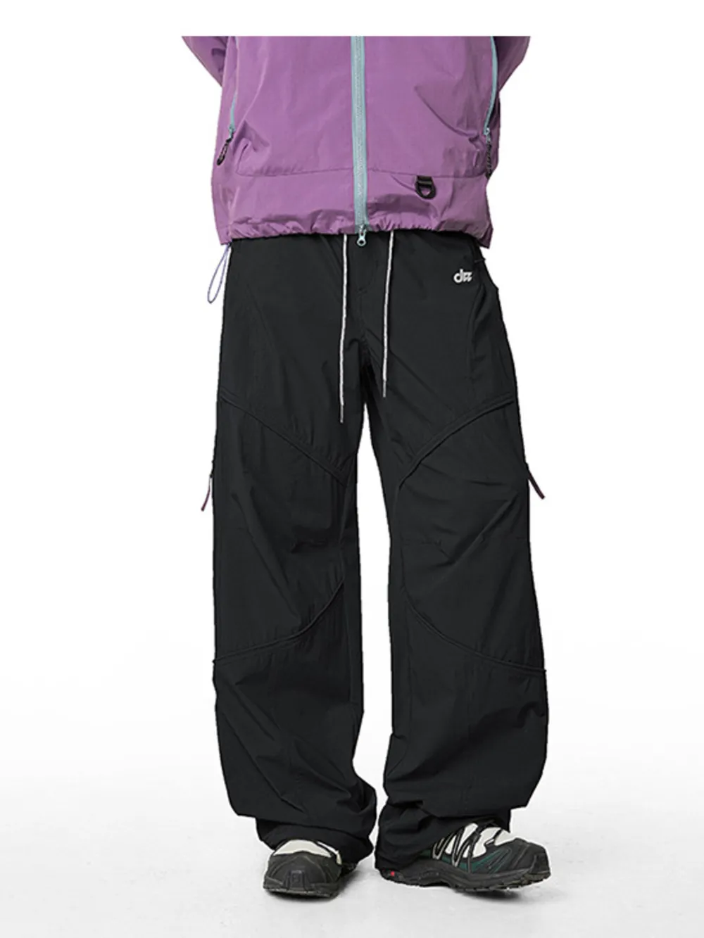 Men's Loose Fit Drawstring Cargo Active Pants