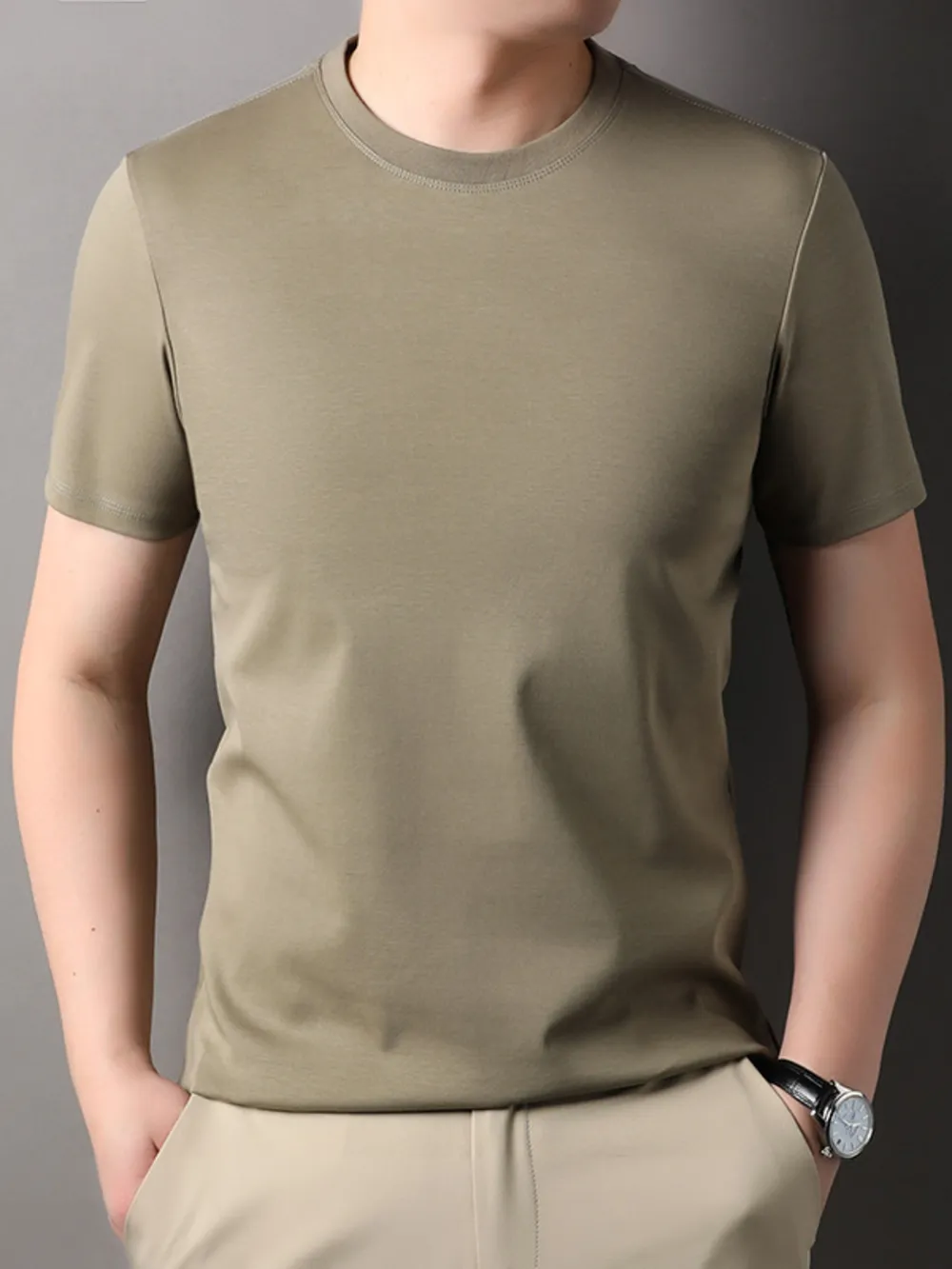 Men's Short Sleeve Crew Neck T-Shirt, image 4