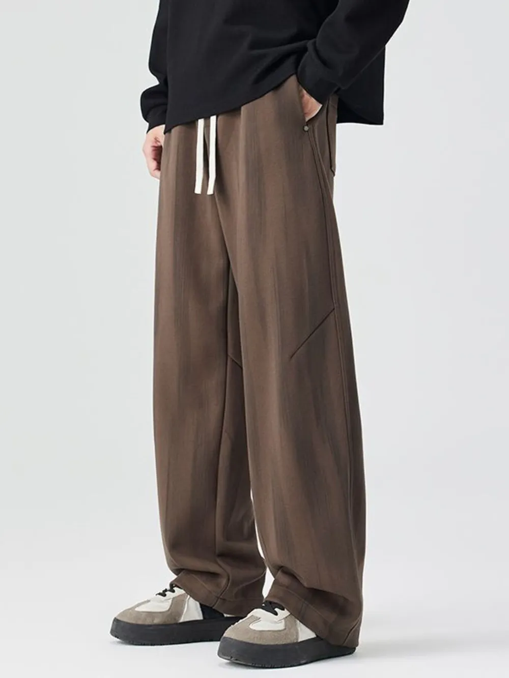 Men's Plus Size Relaxed Fit Drawstring Casual Pants, image 6