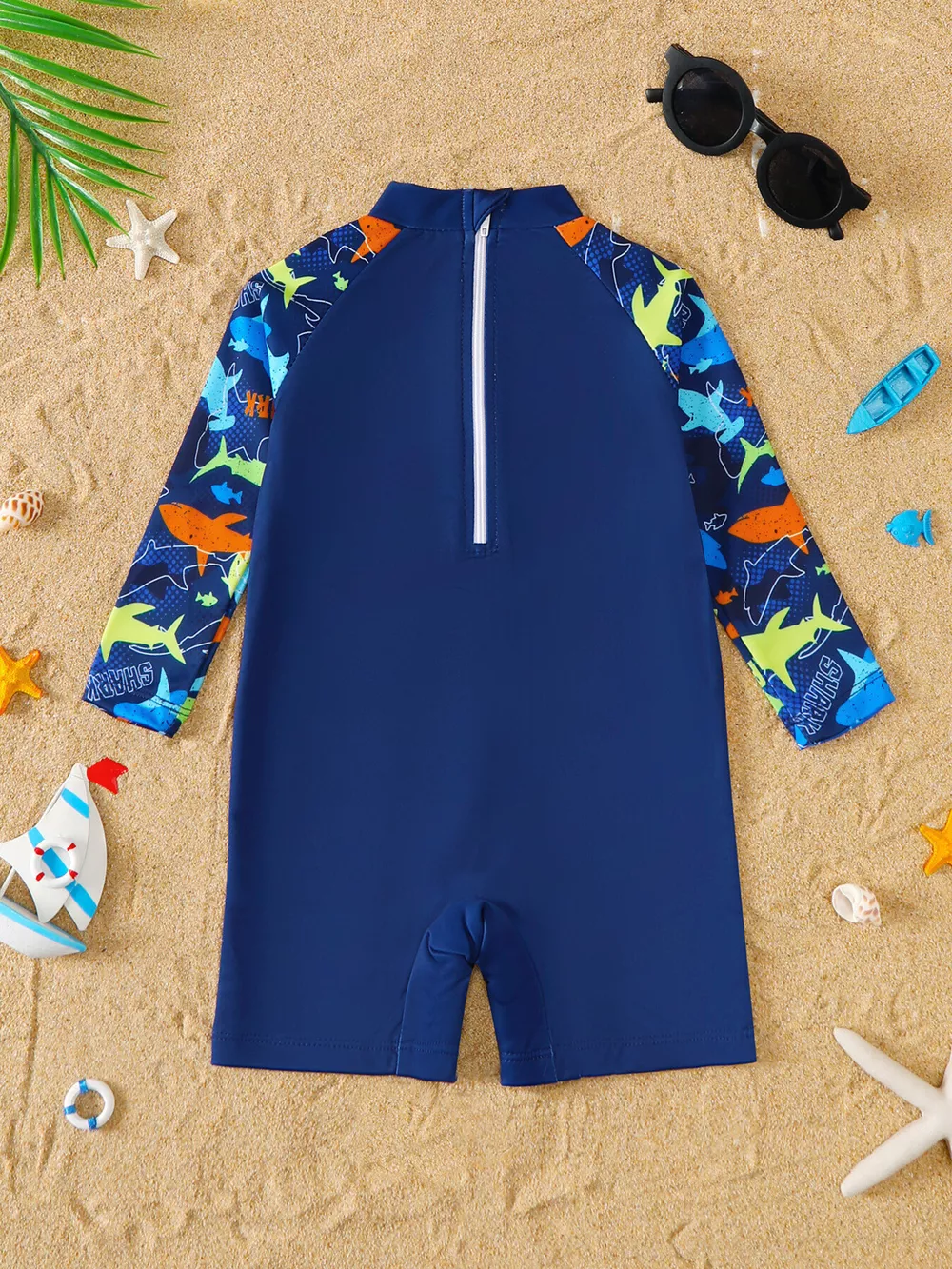 Children's Dinosaur Print Long Sleeve Swimsuit, image 5