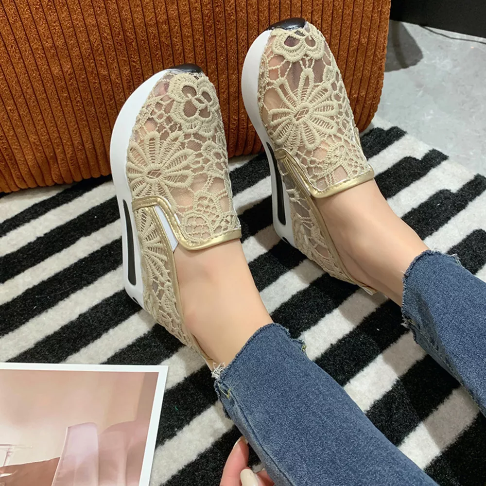 Lace Breathable Platform Slip-On, image 6