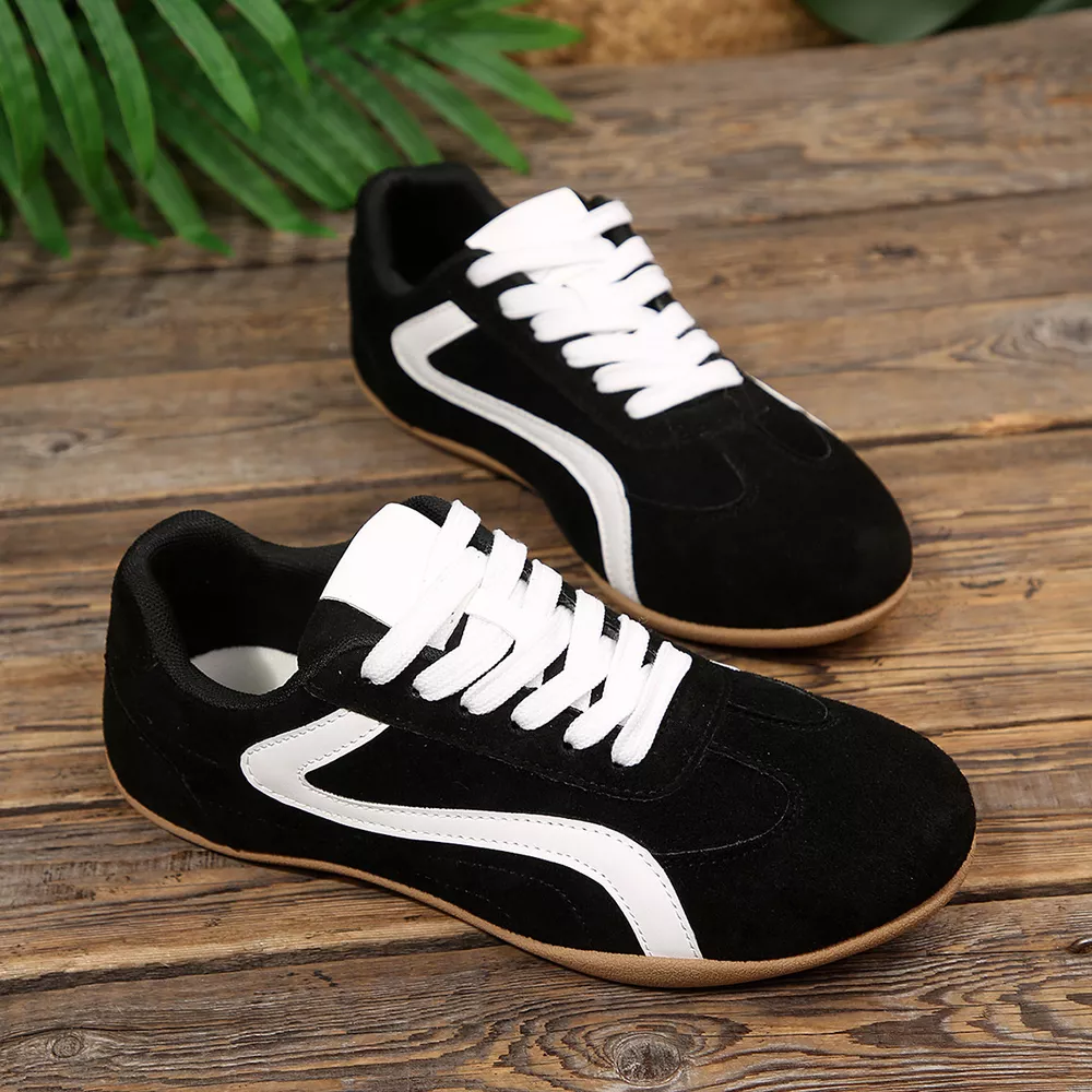 Round Toe Lace Up Sneakers, image 4