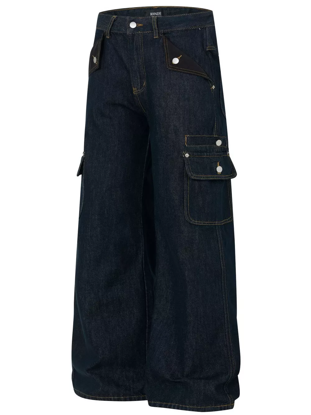 Men's Wide-Leg Cargo Jeans, image 2