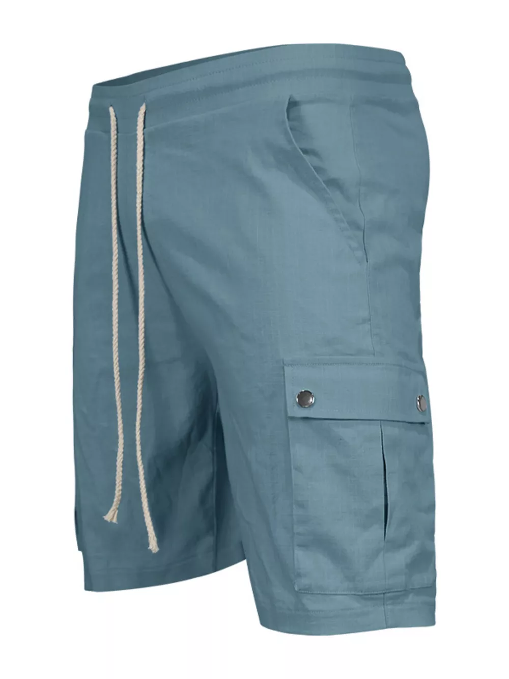 Men's Full Size Drawstring Casual Cargo Shorts Plus Size, image 4
