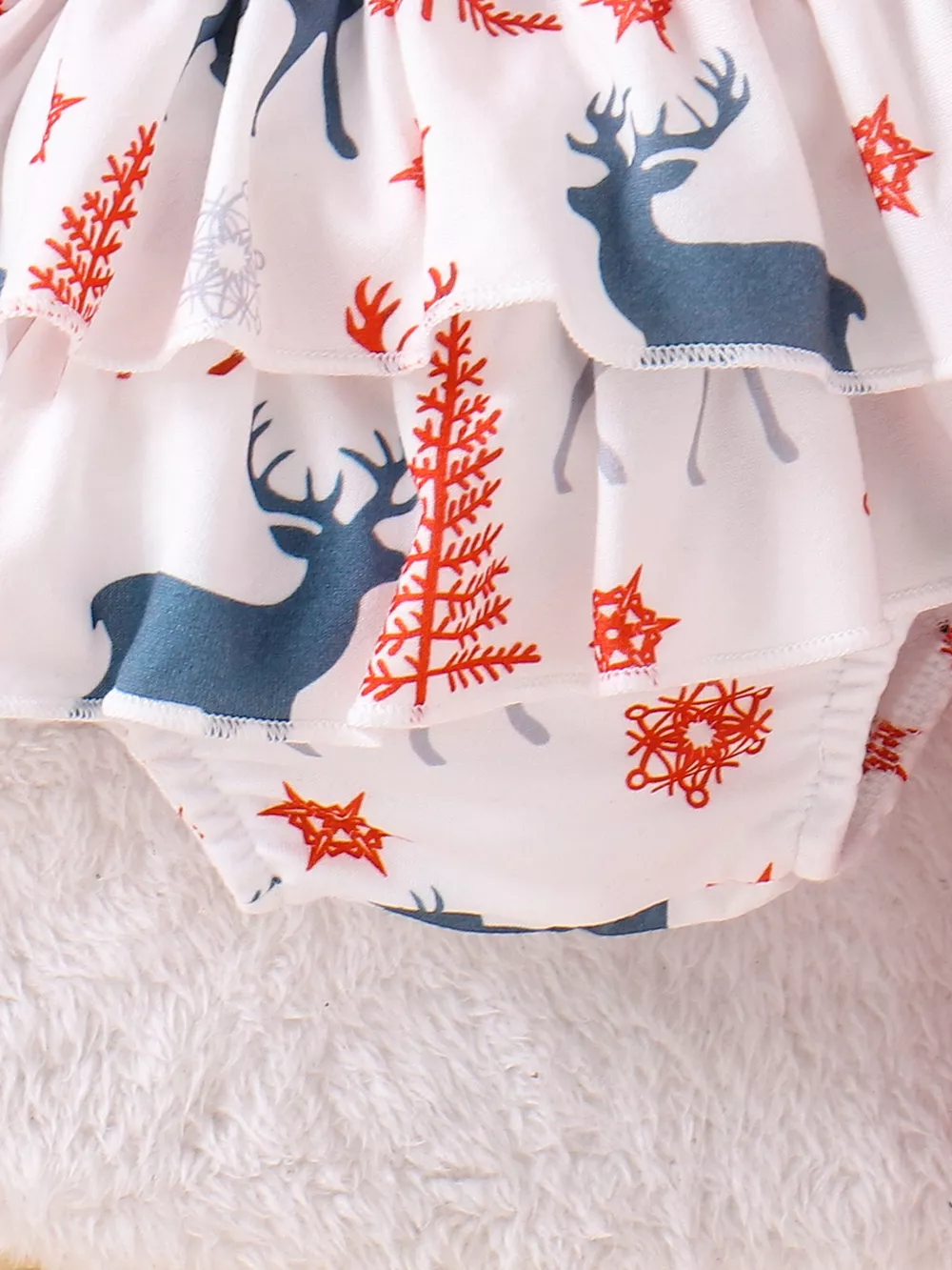 Children's My First Christmas Ruffle Sleeve Set, image 5