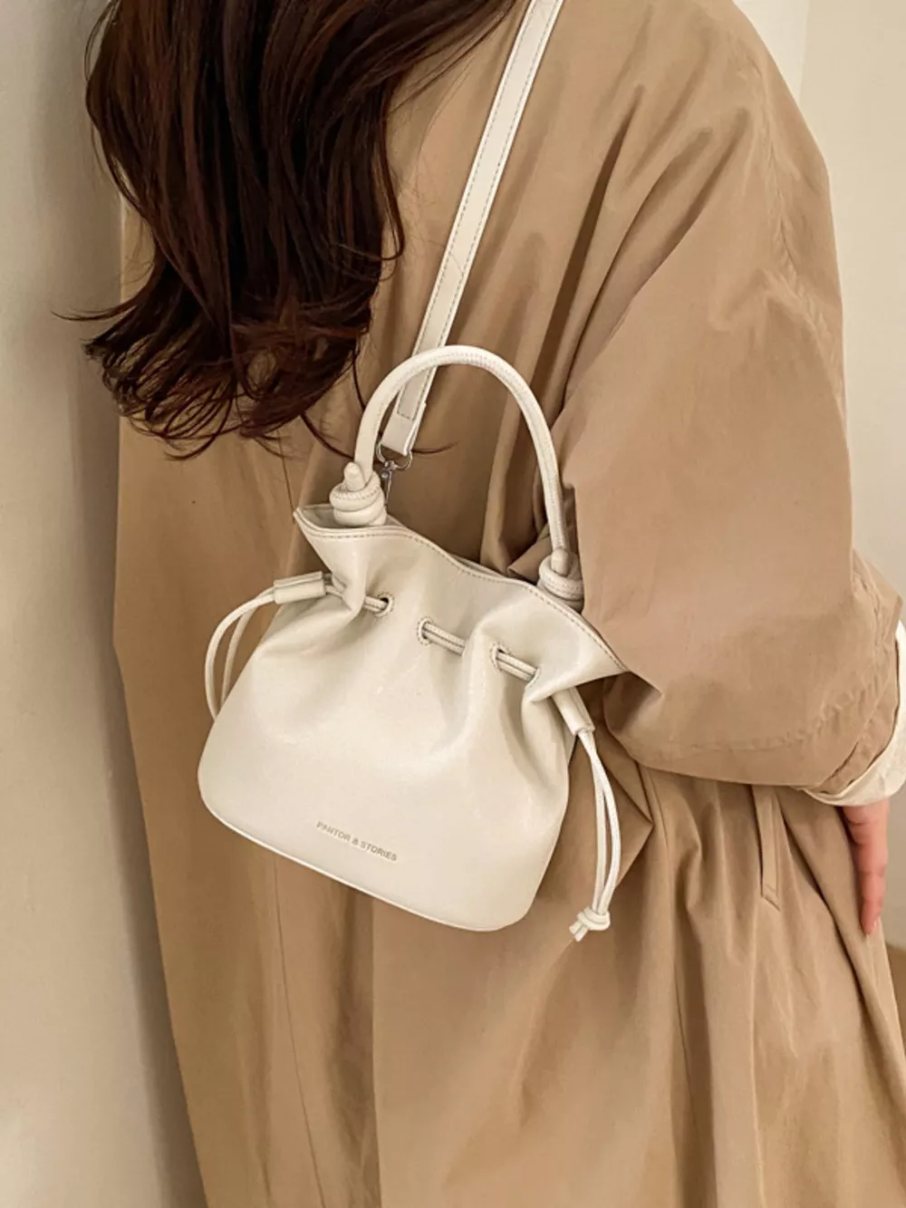 Drawstring Bucket Crossbody Bag, image 10