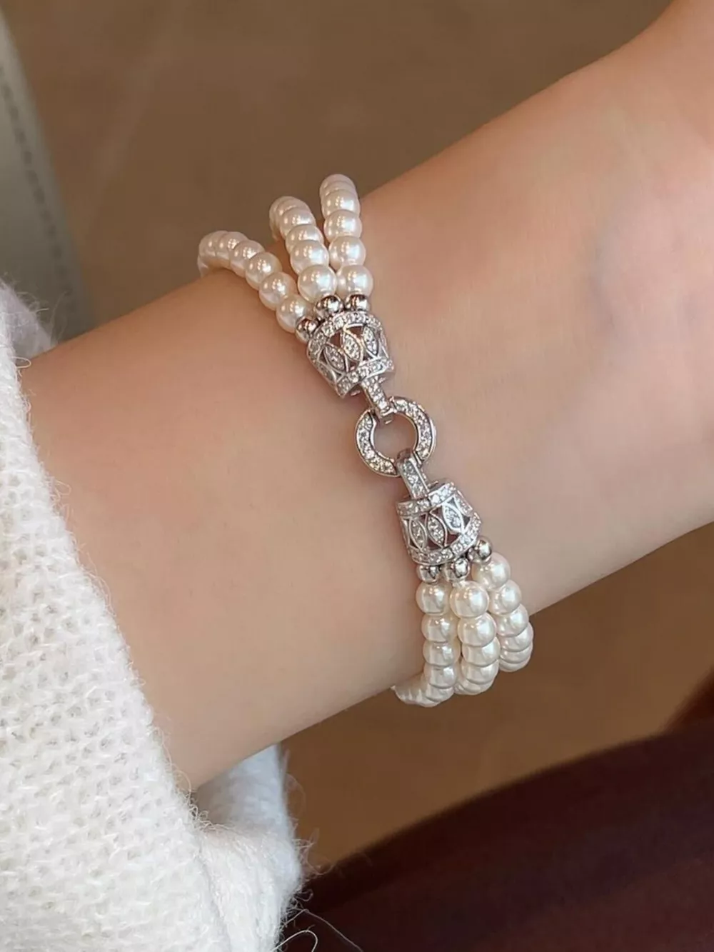 Three Layers Pearl Bracelet